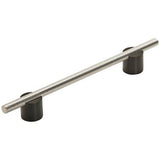 Amerock - Transcendent Pull - Matte Black,Polished Nickel