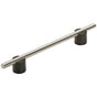 Amerock - Transcendent Pull - Matte Black,Polished Nickel