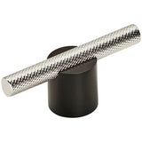 Amerock - Transcendent Pull - Matte Black,Polished Nickel