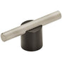 Amerock - Transcendent Pull - Matte Black,Silver Champagne