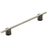 Amerock - Transcendent Pull - Matte Black,Silver Champagne