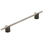 Amerock - Transcendent Pull - Matte Black,Silver Champagne