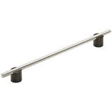 Amerock - Transcendent Pull - Matte Black,Polished Nickel