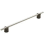 Amerock - Transcendent Pull - Matte Black,Polished Nickel