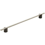 Amerock - Transcendent Pull - Matte Black,Polished Nickel