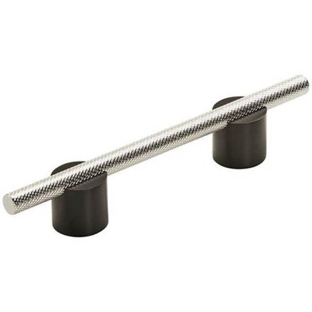 Amerock - Transcendent Pull - Matte Black,Polished Nickel