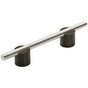 Amerock - Transcendent Pull - Matte Black,Polished Nickel