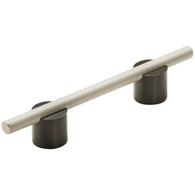 Amerock - Transcendent Pull - Matte Black,Silver Champagne