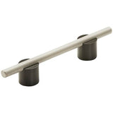 Amerock - Transcendent Pull - Matte Black,Silver Champagne