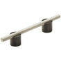 Amerock - Transcendent Pull - Matte Black,Silver Champagne