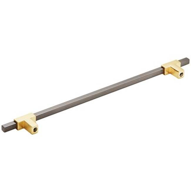 Amerock - Urbanite Pull - Brushed Gold,Black Chrome