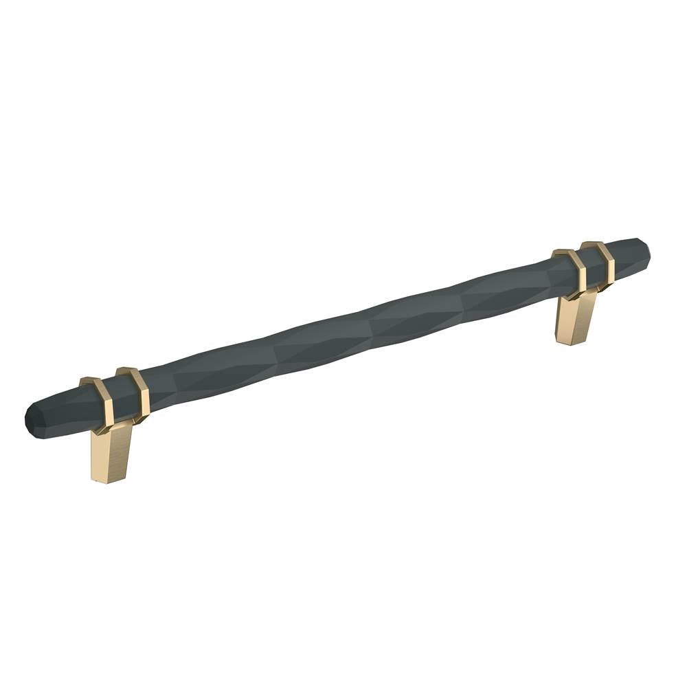 Amerock - London 8 in (203 mm) Center-to-Center Black Bronze/Golden Champagne Cabinet Pull - Black Bronze/Golden Champagne