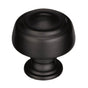 Amerock - Kane 1-5/8 in (41 mm) Diameter Black Bronze Cabinet Knob - Black Bronze