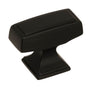 Amerock - Mulholland 1-1/2 in (38 mm) Length Black Bronze Cabinet Knob - Black Bronze