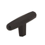 Amerock - St. Vincent 2-1/2 in (64 mm) Length Black Bronze Cabinet Knob - Black Bronze