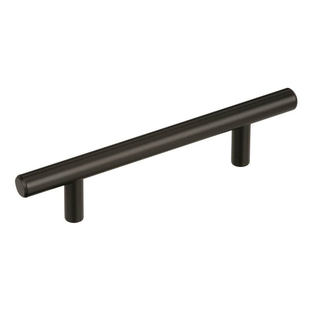 Amerock - Bar Pulls 3-3/4 in (96 mm) Center-to-Center Black Bronze Cabinet Pull - Black Bronze