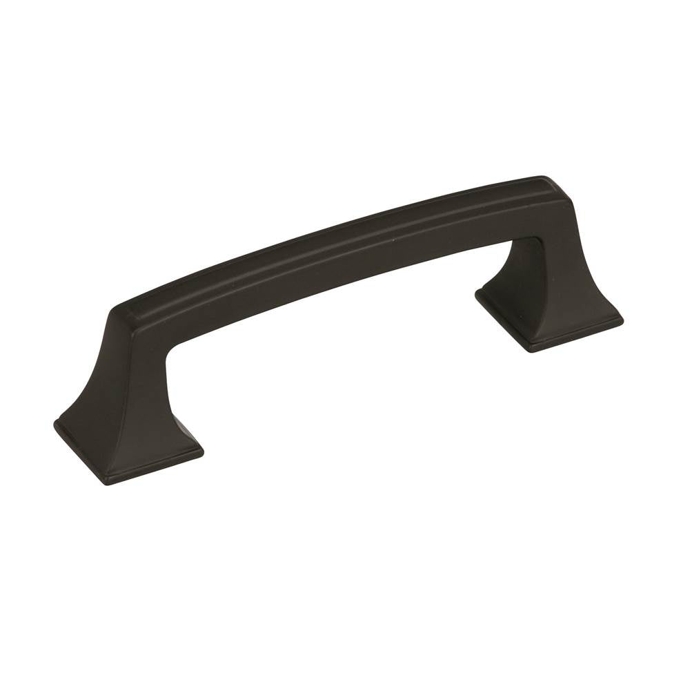Amerock - Mulholland 3 in (76 mm) Center-to-Center Black Bronze Cabinet Pull - Black Bronze