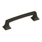 Amerock - Mulholland 3-3/4 in (96 mm) Center-to-Center Black Bronze Cabinet Pull - Black Bronze