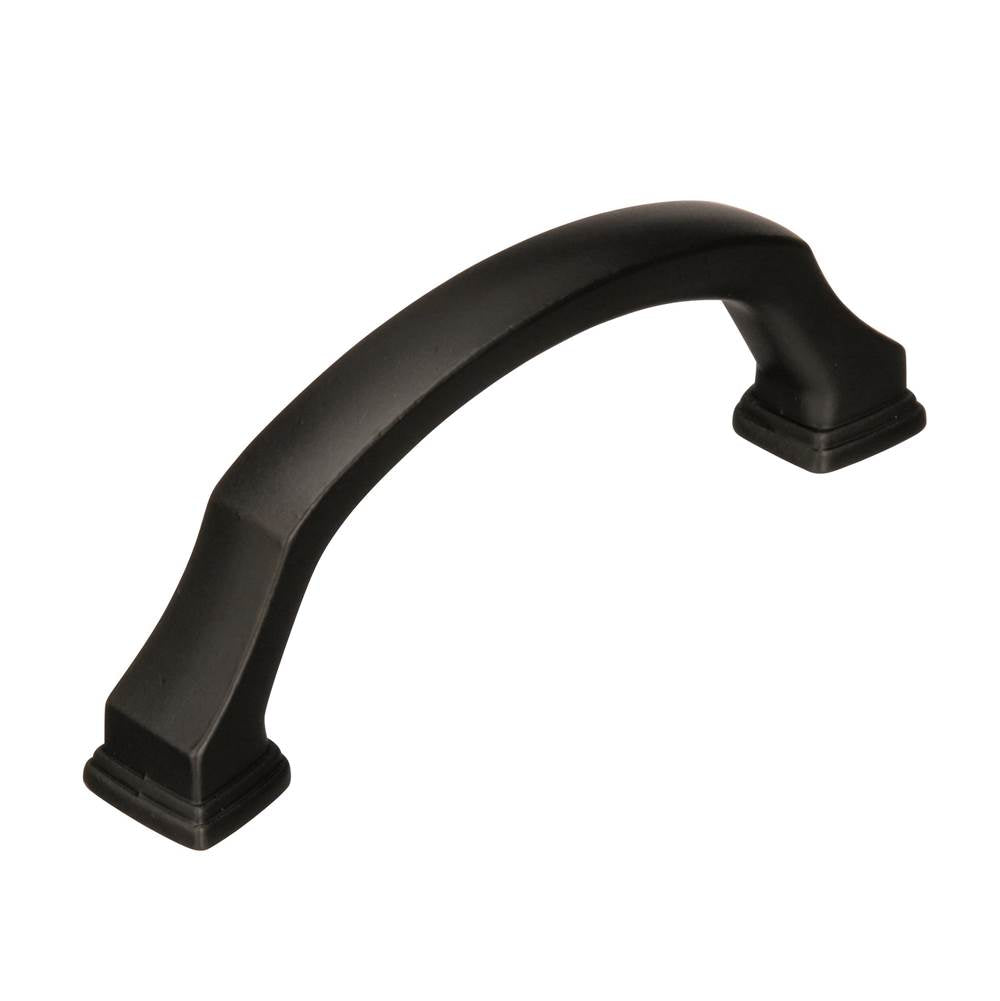 Amerock - Revitalize 3 in (76 mm) Center-to-Center Black Bronze Cabinet Pull - Black Bronze