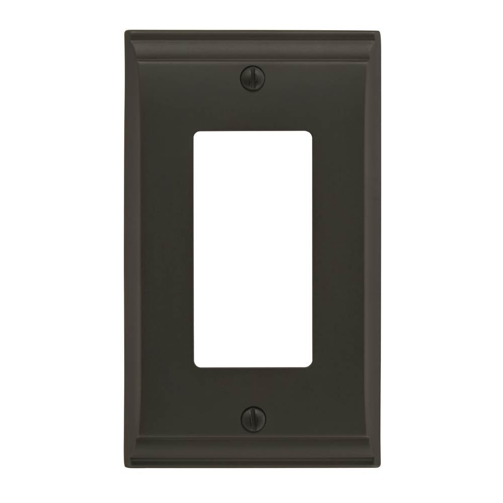 Amerock - Candler 1 Rocker Black Bronze Wall Plate - Black Bronze