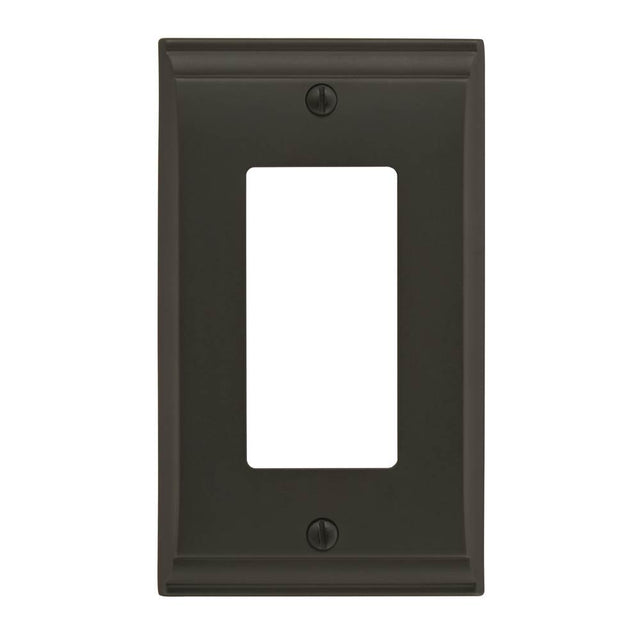 Amerock - Candler 1 Rocker Black Bronze Wall Plate - Black Bronze