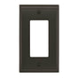Amerock - Candler 1 Rocker Black Bronze Wall Plate - Black Bronze