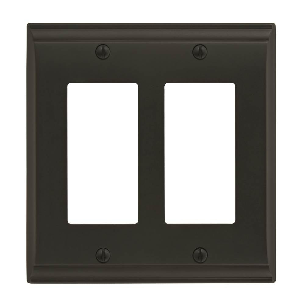 Amerock - Candler 2 Rocker Black Bronze Wall Plate - Black Bronze