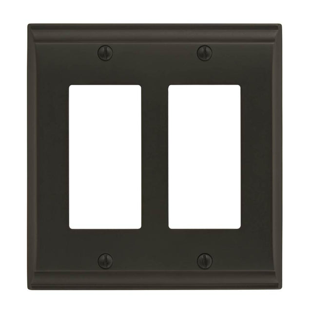 Amerock - Candler 2 Rocker Black Bronze Wall Plate - Black Bronze