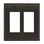 Amerock - Candler 2 Rocker Black Bronze Wall Plate - Black Bronze