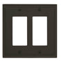Amerock - Mulholland 2 Rocker Black Bronze Wall Plate - Black Bronze