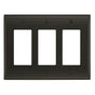 Amerock - Candler 3 Rocker Black Bronze Wall Plate - Black Bronze
