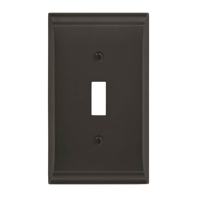 Amerock - Candler 1 Toggle Black Bronze Wall Plate - Black Bronze