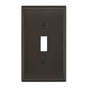 Amerock - Candler 1 Toggle Black Bronze Wall Plate - Black Bronze