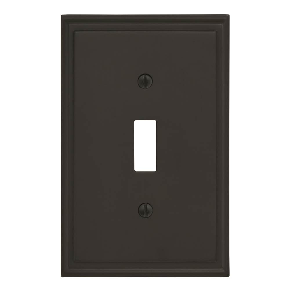 Amerock - Mulholland 1 Toggle Black Bronze Wall Plate - Black Bronze