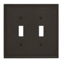 Amerock - Mulholland 2 Toggle Black Bronze Wall Plate - Black Bronze