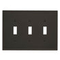 Amerock - Mulholland 3 Toggle Black Bronze Wall Plate - Black Bronze