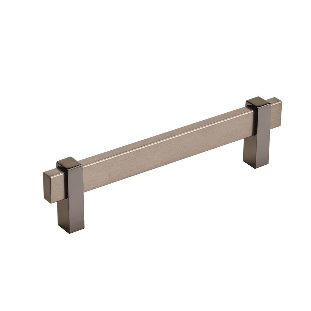 Amerock - Mulino 5-1/16 in (128 mm) Center-to-Center Black Brushed Nickel/Black Nickel Cabinet Pull - Black Brushed Nickel/Black Nickel