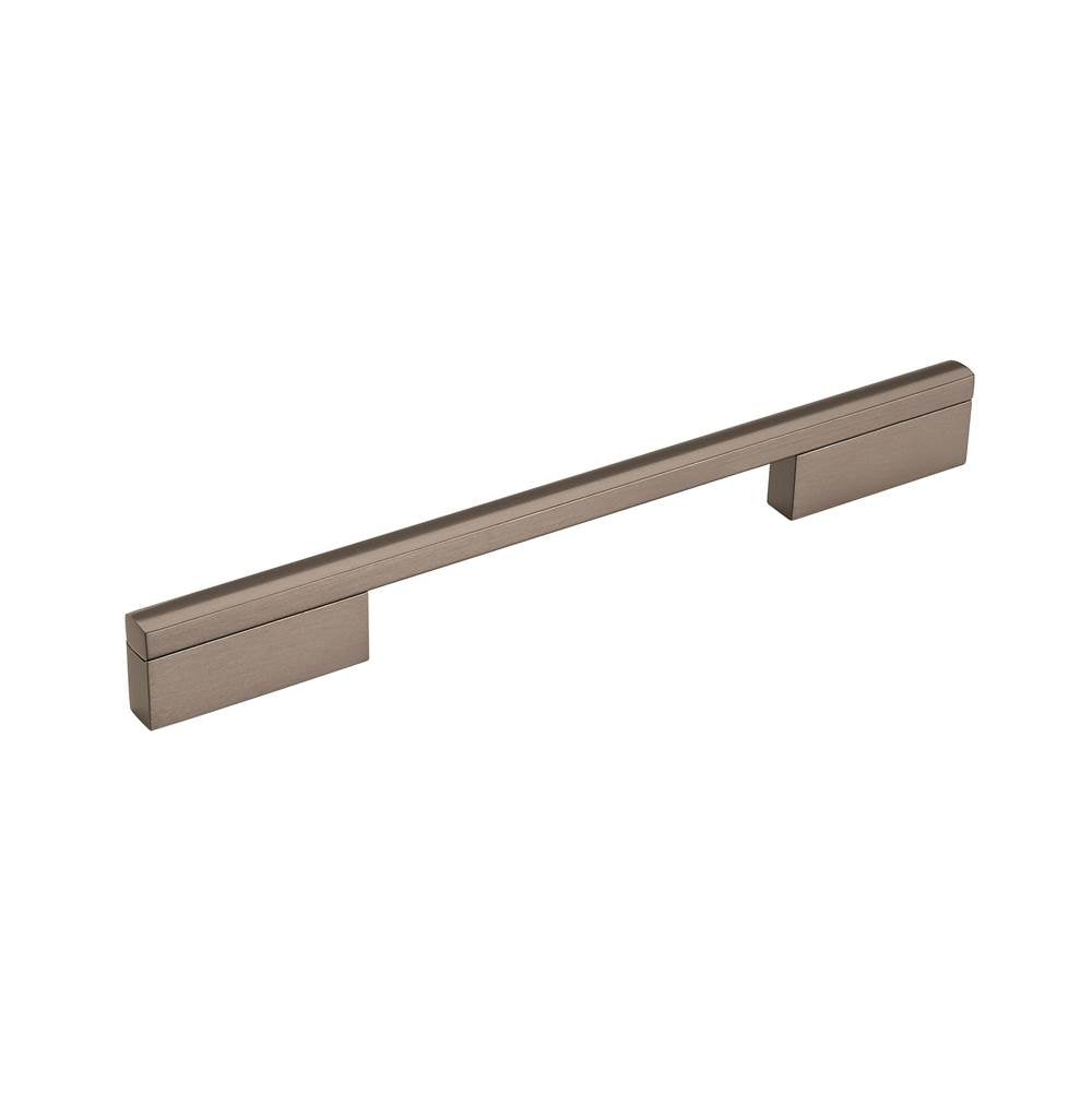 Amerock - Separa 8 in (203 mm) Center-to-Center Black Brushed Nickel Cabinet Pull - Black Brushed Nickel