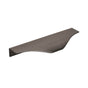 Amerock - Aloft 4-9/16 in (116 mm) Center-to-Center Black Chrome Cabinet Edge Pull - Black Chrome