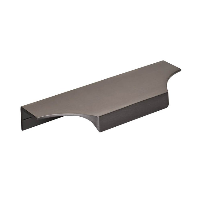 Amerock - Extent 4-9/16 in (116 mm) Center-to-Center Black Chrome Cabinet Edge Pull - Black Chrome