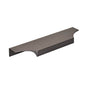 Amerock - Extent 6-9/16 in (167 mm) Center-to-Center Black Chrome Cabinet Edge Pull - Black Chrome