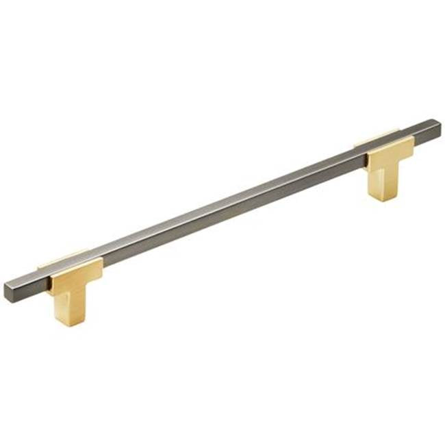 Amerock - Urbanite Pull - Brushed Gold,Black Chrome