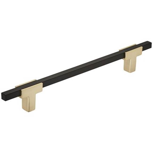 Amerock - Urbanite Pull - Brushed Gold,Matte Black