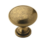 Amerock - Allison Value 1-1/4 in (32 mm) Diameter Burnished Brass Cabinet Knob - Burnished Brass
