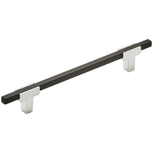 Amerock - Urbanite Pull - Polished Chrome,Brushed Matte Black