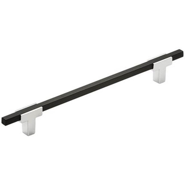 Amerock - Urbanite Pull - Polished Chrome,Brushed Matte Black