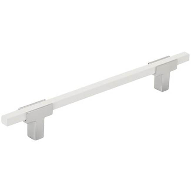 Amerock - Urbanite Pull - Polished Chrome,White