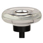 Amerock - Glacio 1-3/4 in (44 mm) Diameter Clear/Black Bronze Cabinet Knob - Clear/Black Bronze