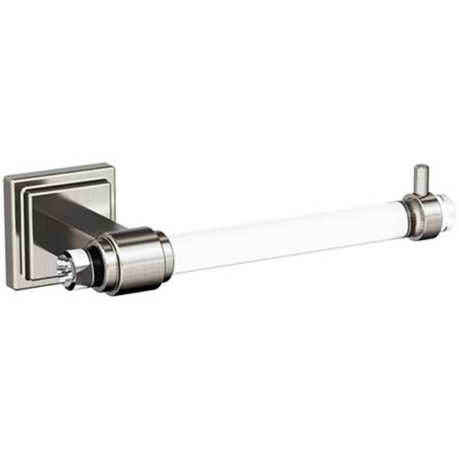 Amerock - Glacio Toilet Tissue Holder - Clear,Brushed Nickel