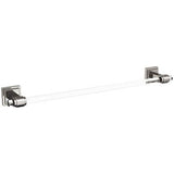 Amerock - Glacio Towel Bar - Clear,Brushed Nickel